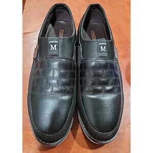 Fashion M Mens Casual Comfort Walking Shoes Cosidram Size US 11 Black Slip On